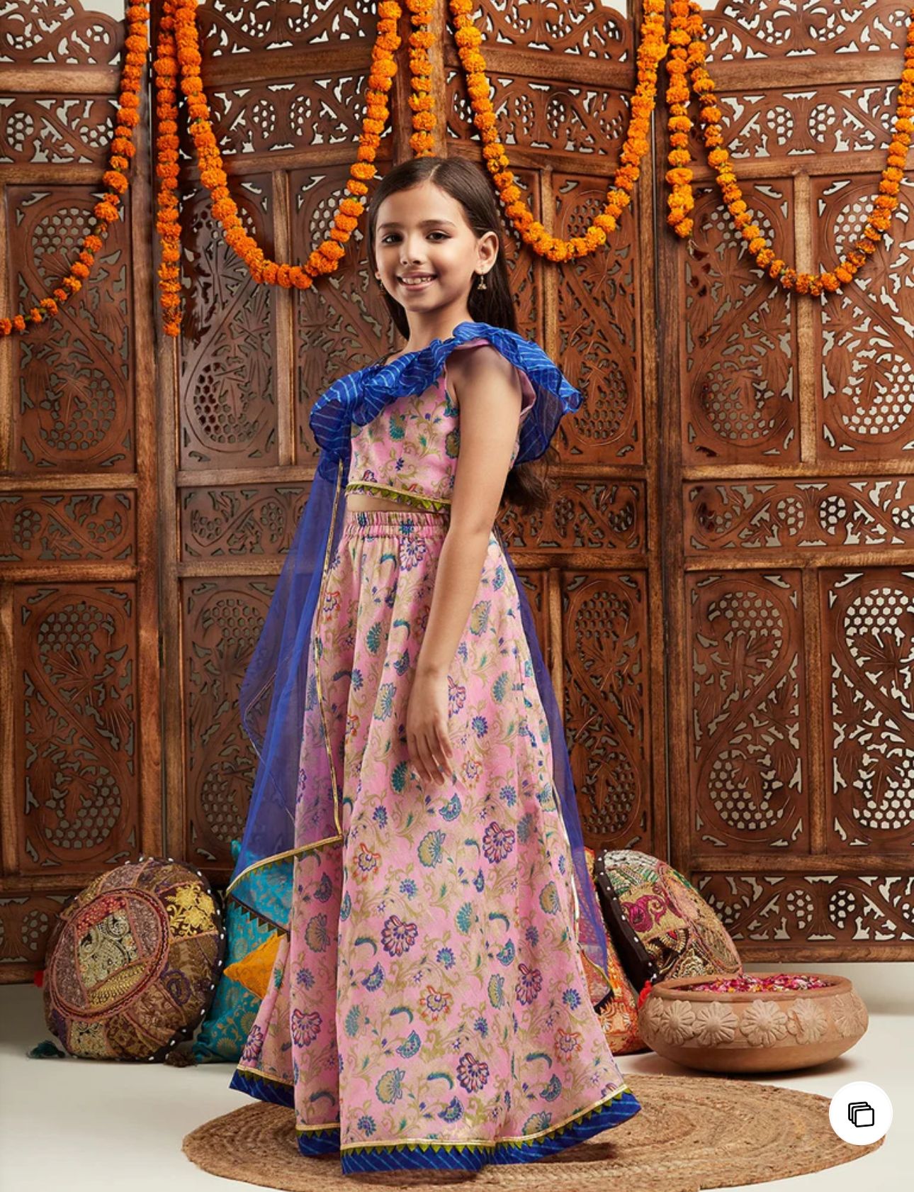 Girls Printed Ready to Wear Lehenga & Blouse With Dupatta in Berlin