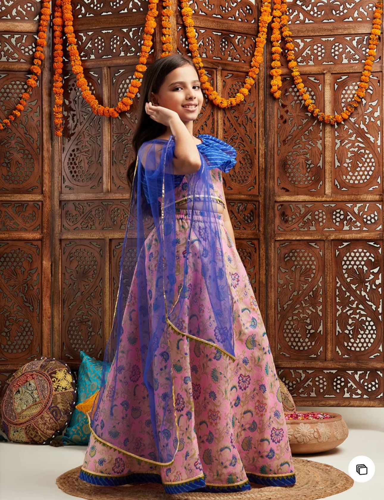 Girls Printed Ready to Wear Lehenga & Blouse With Dupatta in Berlin