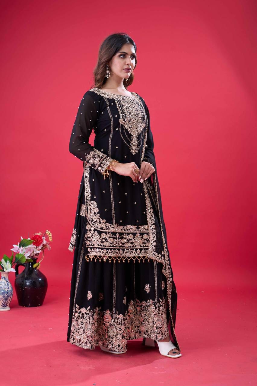 Beautiful Sequence Work Top-Bottom And Dupatta Set in Munich