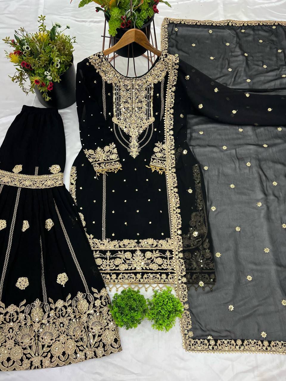 Beautiful Sequence Work Top-Bottom And Dupatta Set in Munich