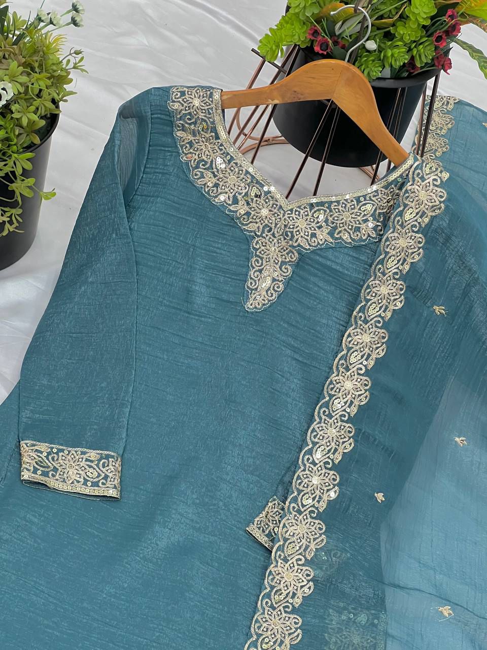 Party Wear Look Top-Dupatta and Fully Stiched Bottom in Berlin