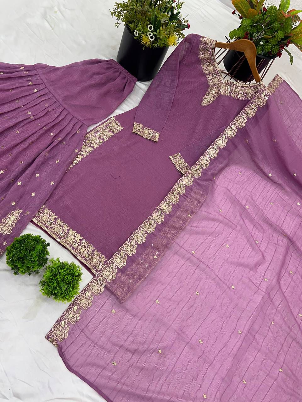 New Designer Party Wear Look Top-Dupatta and Fully Stiched Bottom in Munich