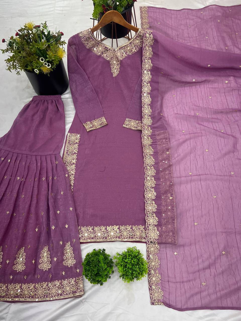 New Designer Party Wear Look Top-Dupatta and Fully Stiched Bottom in Munich