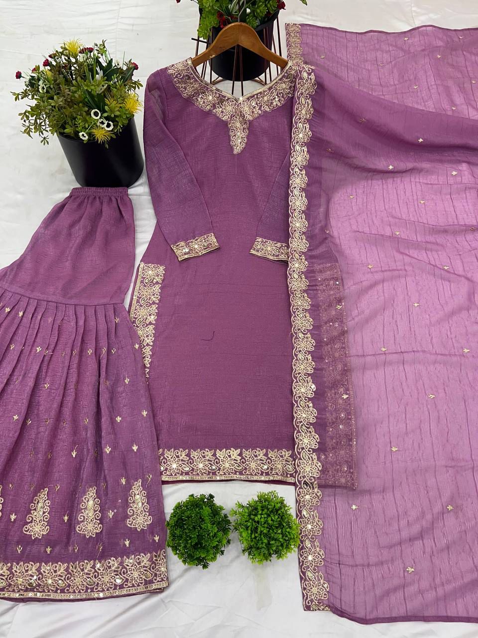 New Designer Party Wear Look Top-Dupatta and Fully Stiched Bottom in Munich