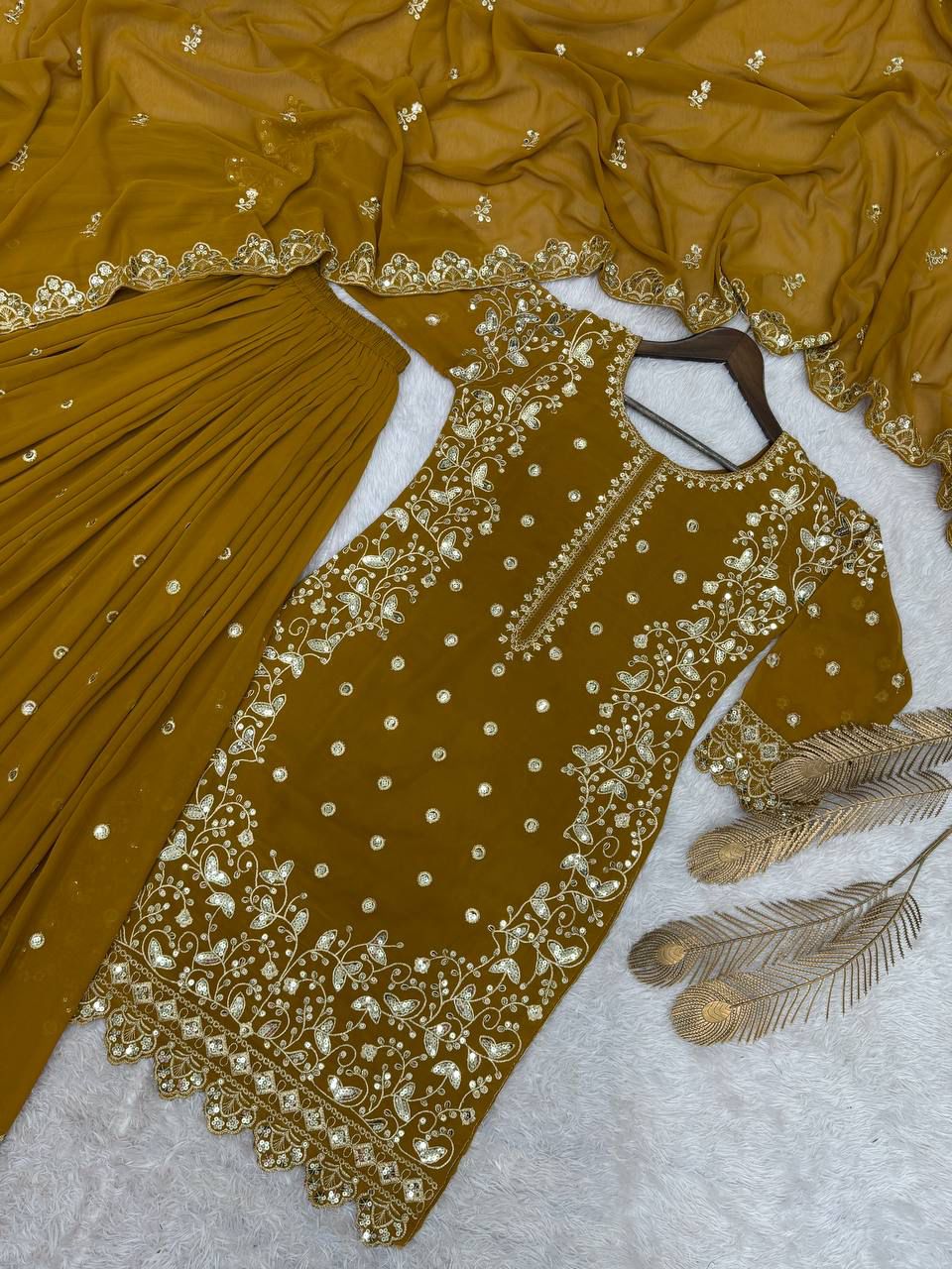 New Premium Quality With Embroidery Sequence Worked Suit in Germany