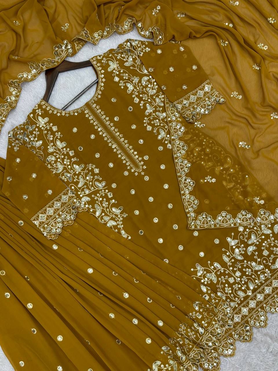 New Premium Quality With Embroidery Sequence Worked Suit in Germany