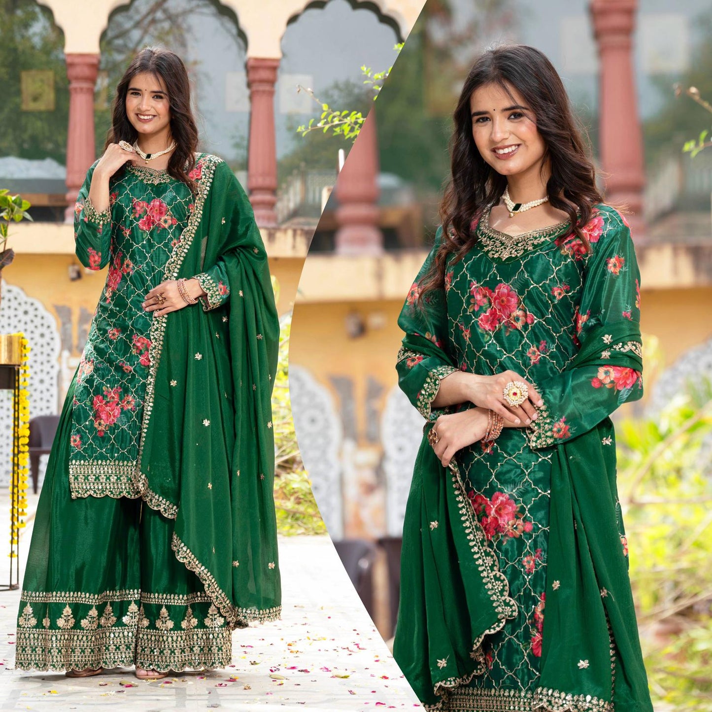 Tradition and modern elegance, these Sharara/Palazzo sets in Berlin
