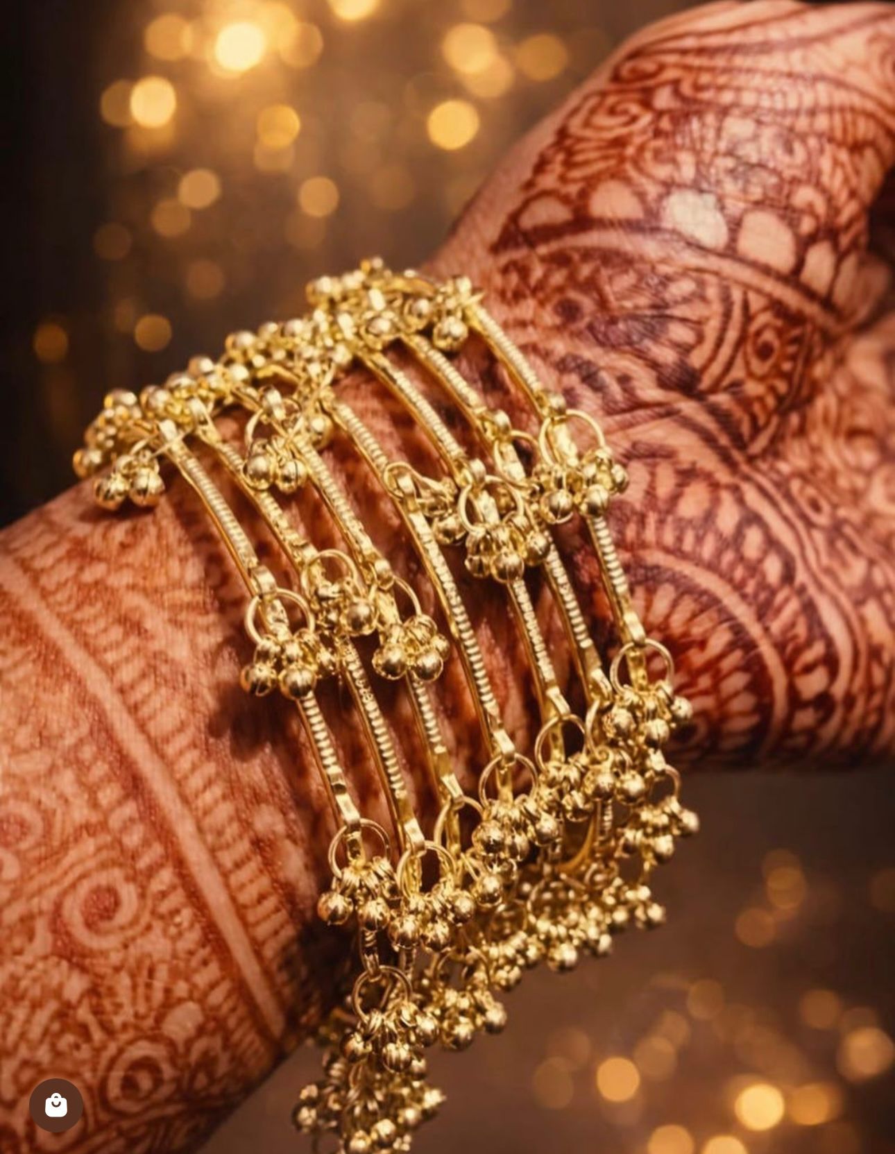 Golden Kashmiri bangles in Germany