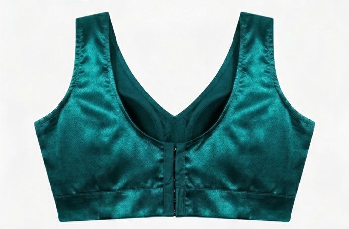 Teal satin Silk Readymade Blouse Fancy Sleeveless trendig Shining for Women in Germany