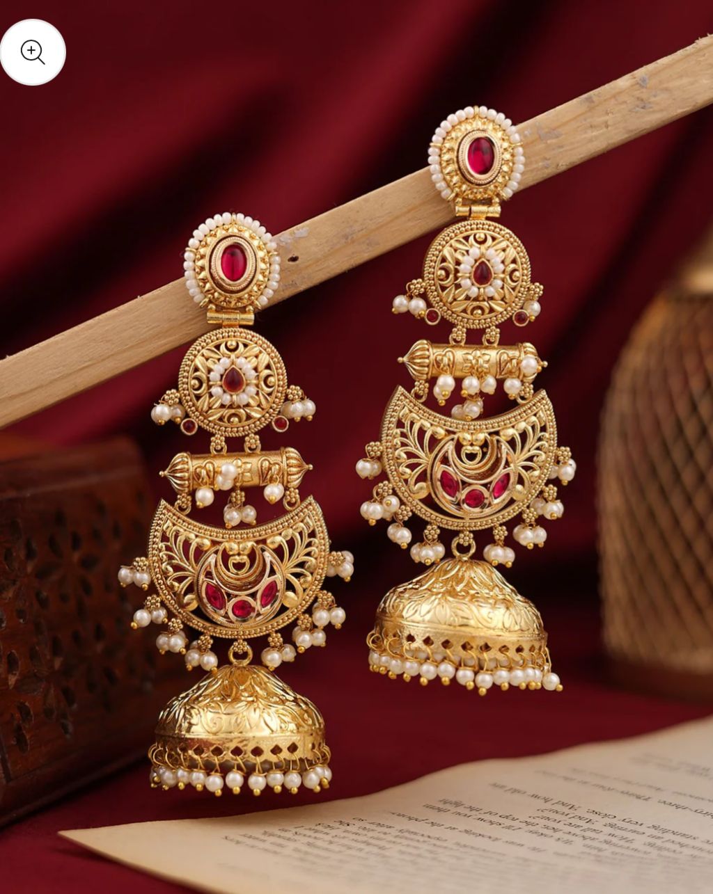 Falguni Premium Gold Jhumki in Germany