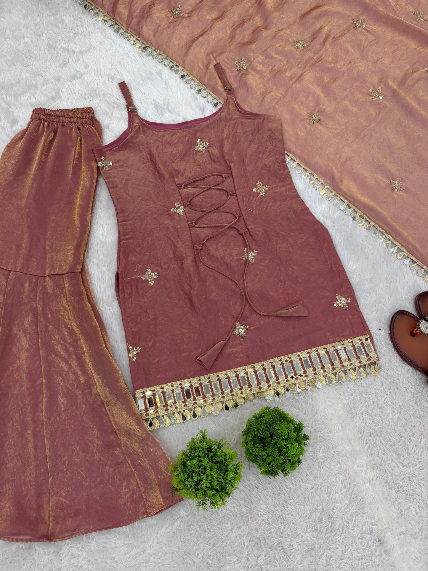 Premium Embroidery Sequence Work with real Mirror work Suit in Berlin