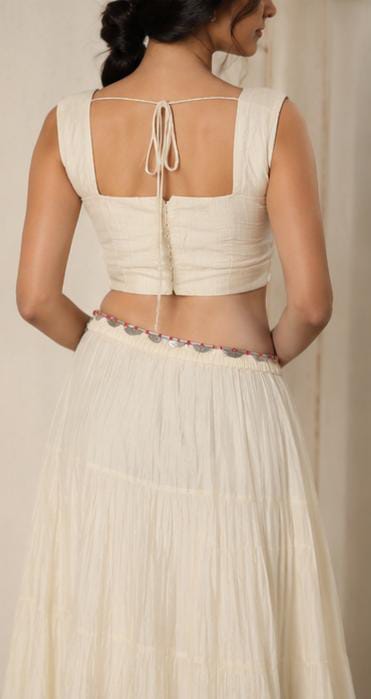 Boho-Chic Bead and Coin Oxidized Silver Kamarbandh in Berlin