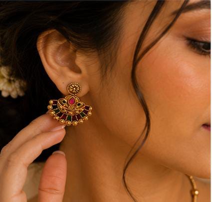 Traditional South Indian Temple Jewellery Choker Necklace in Germany