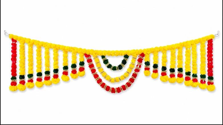 Traditional Indian Festive Door Toran (Bandhanwar) in Germany