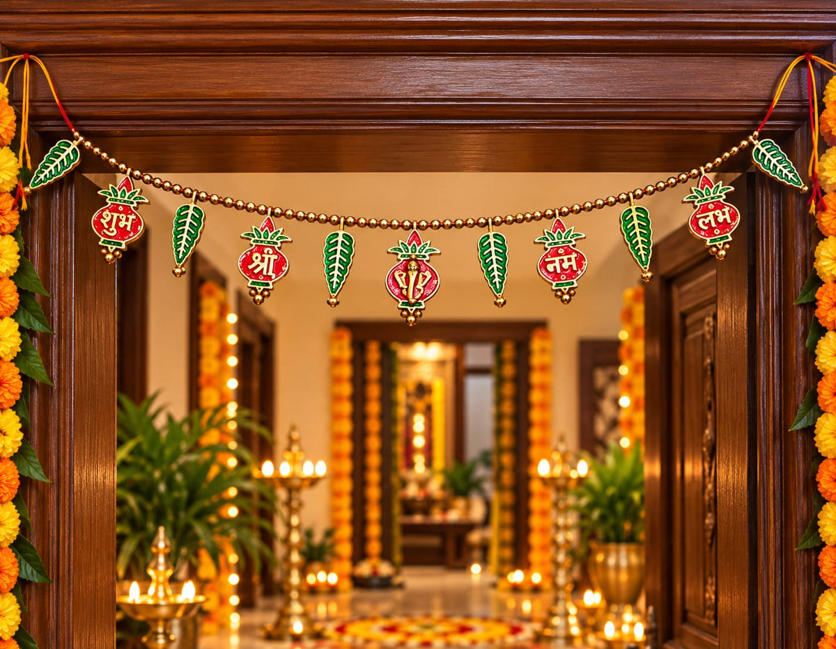 Festive Indian Doorway Decoration with Toran in Germany