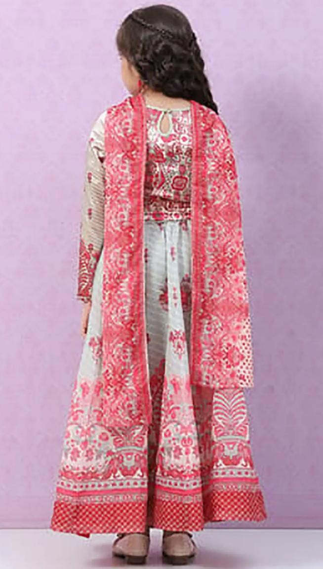 Girls Floral Print Full Sleeves Blouse, Lehenga with Dupatta in Germany