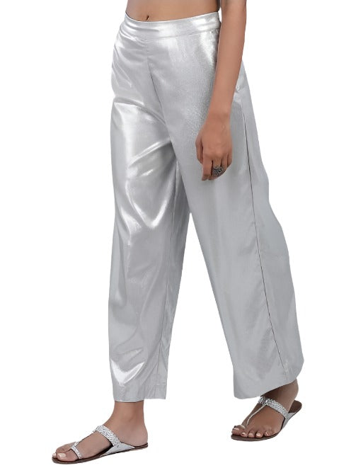 Silver Glitter Pants in Germany