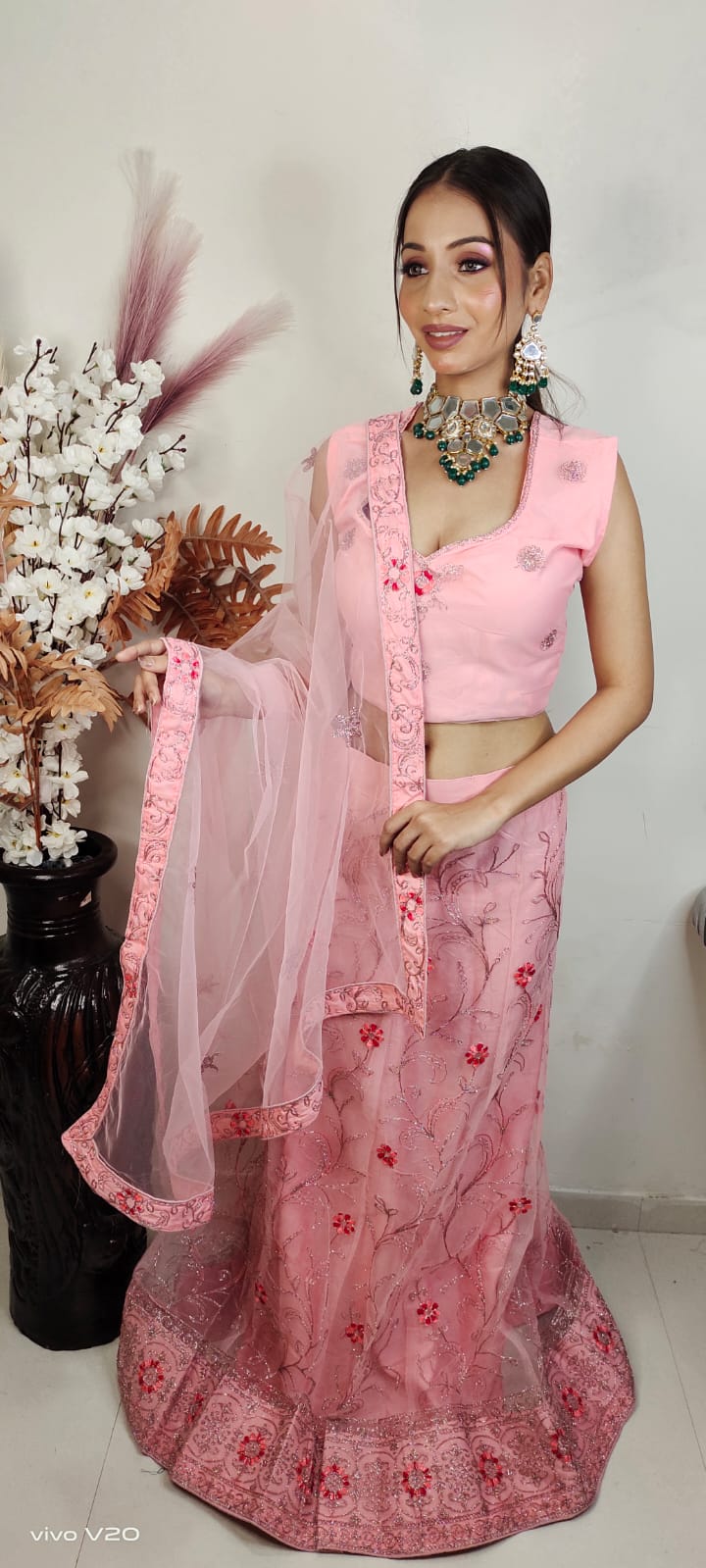 Partywear complete stitched Lehenga Choli set in Germany