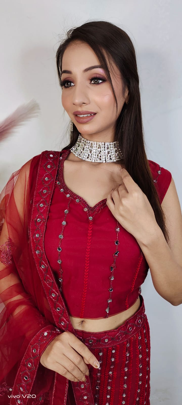 Partywear complete stitched Lehenga Choli set in Germany