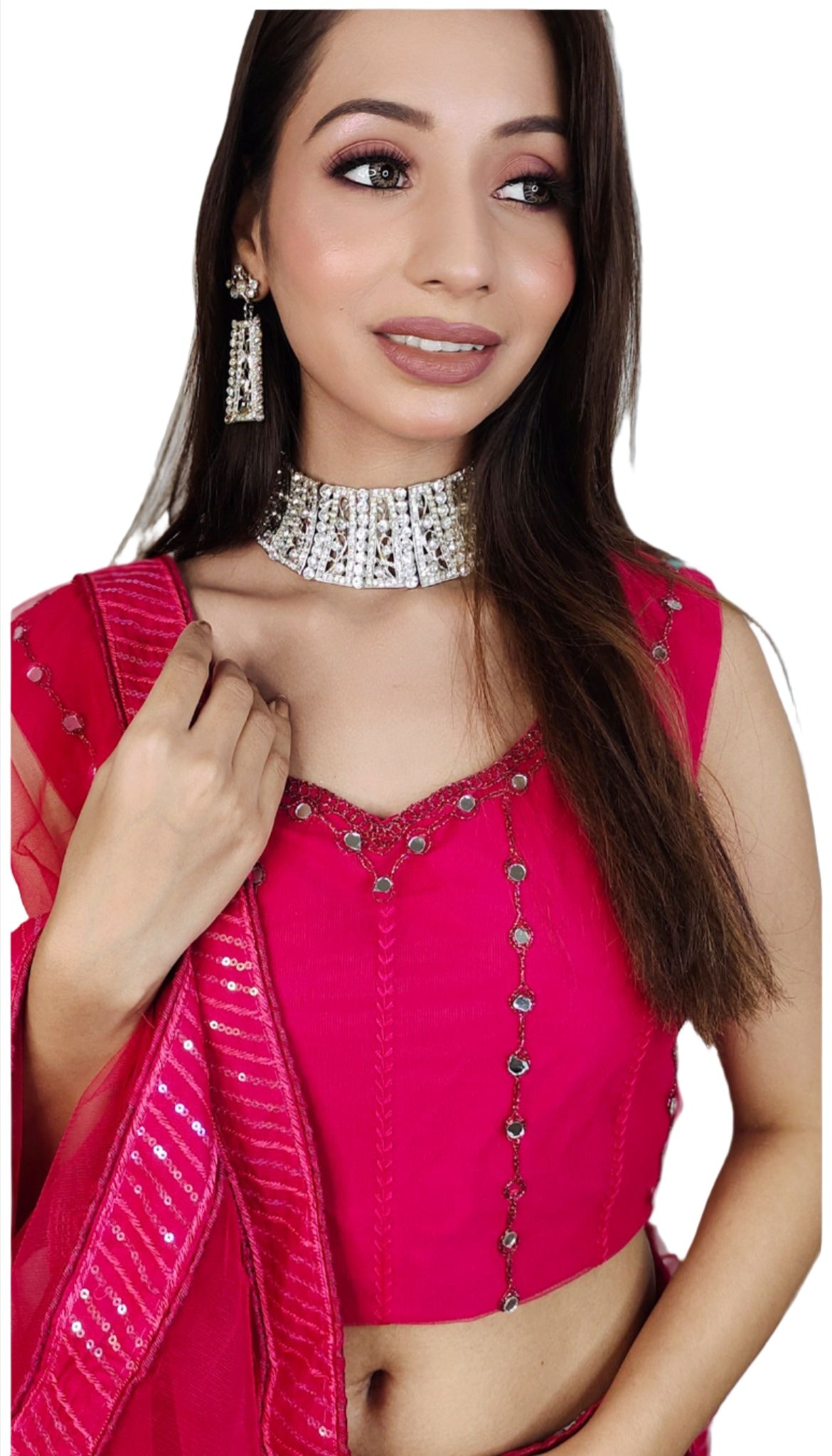 Partywear complete stitched Lehenga Choli set in Germany