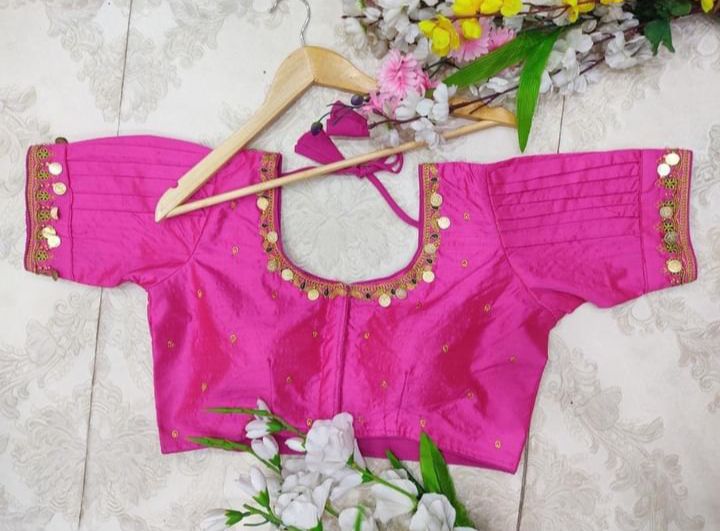 Silk Temple Coin Blouse