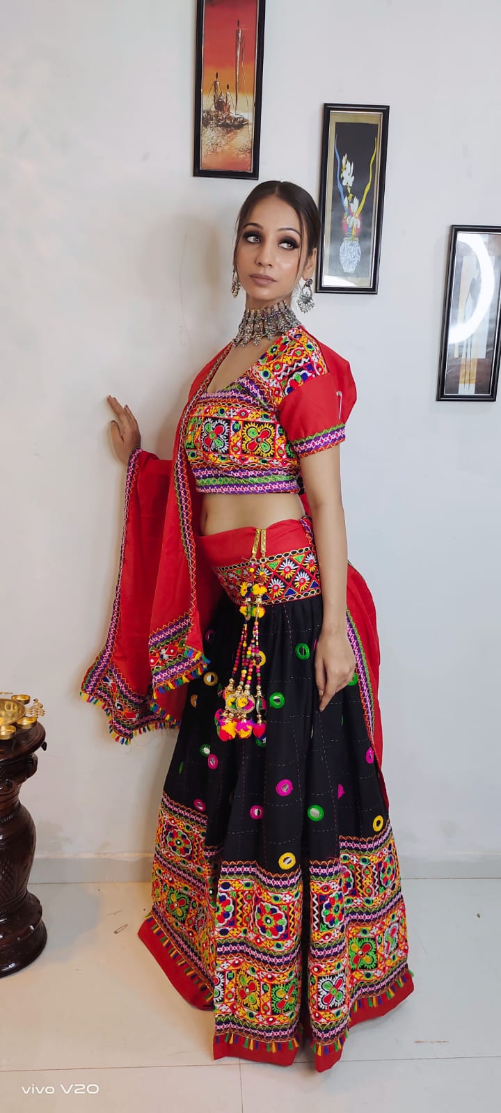 Cotton Embroidered Chaniya Choli in Berlin