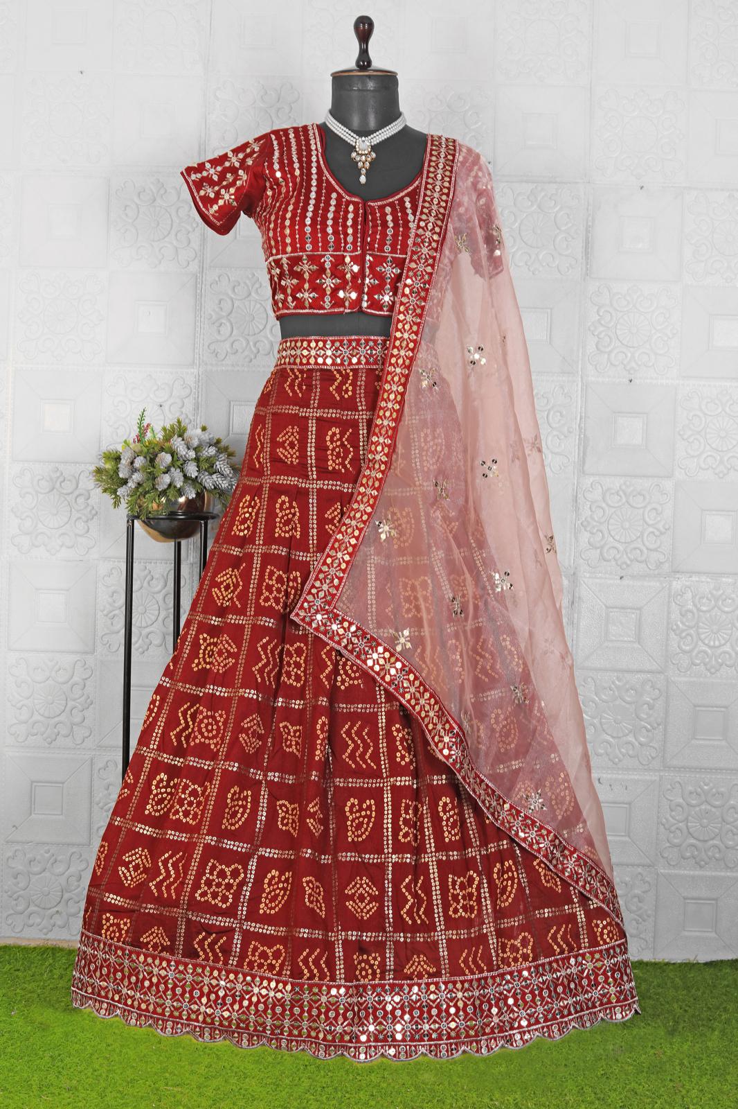 Gotapatti Handwork Lehenga in Germany