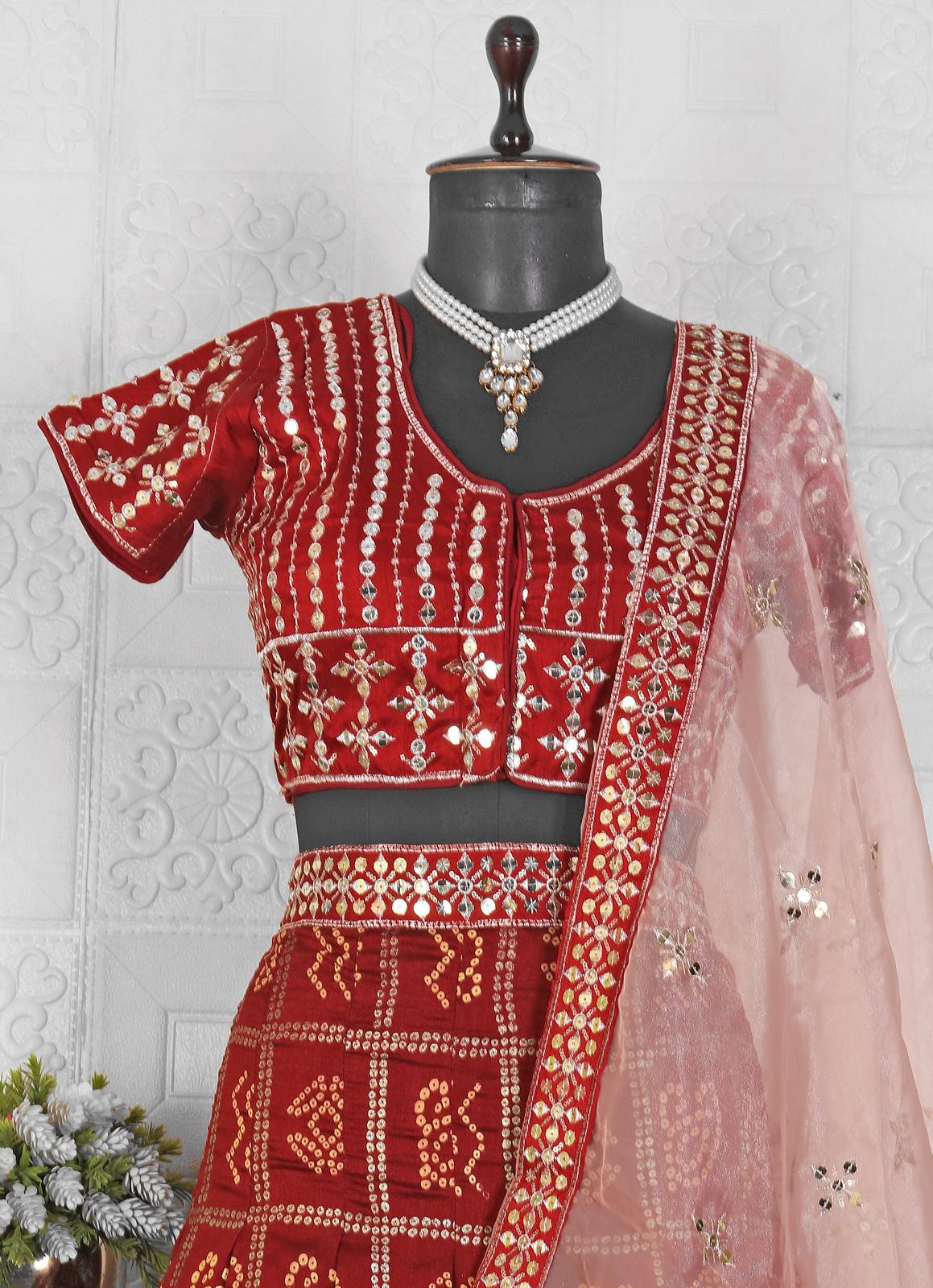 Gotapatti Handwork Lehenga in Germany