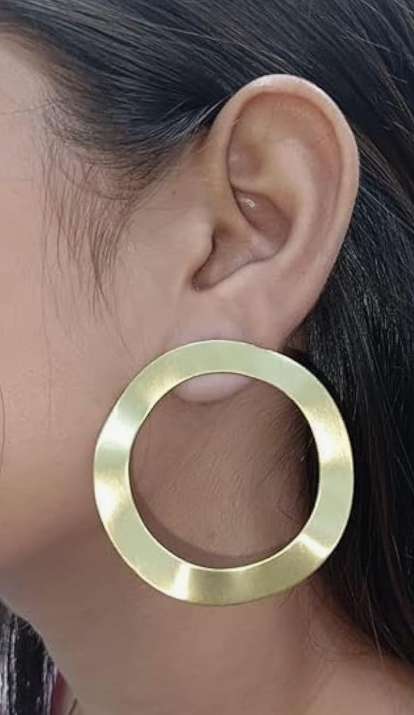 Golden Hoop Earrings in Munich