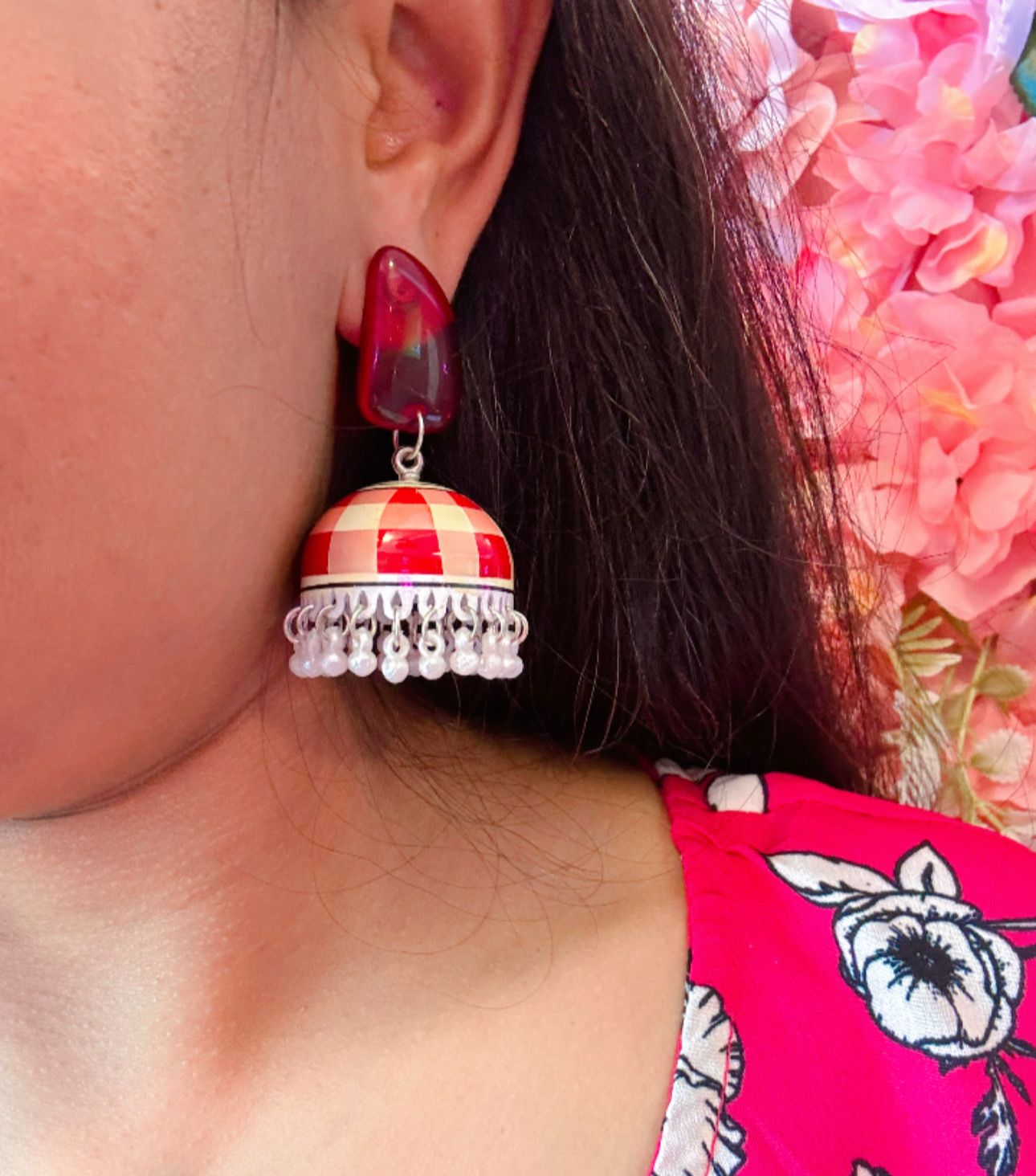 Indian Handpainted Earrings For Women in Germany