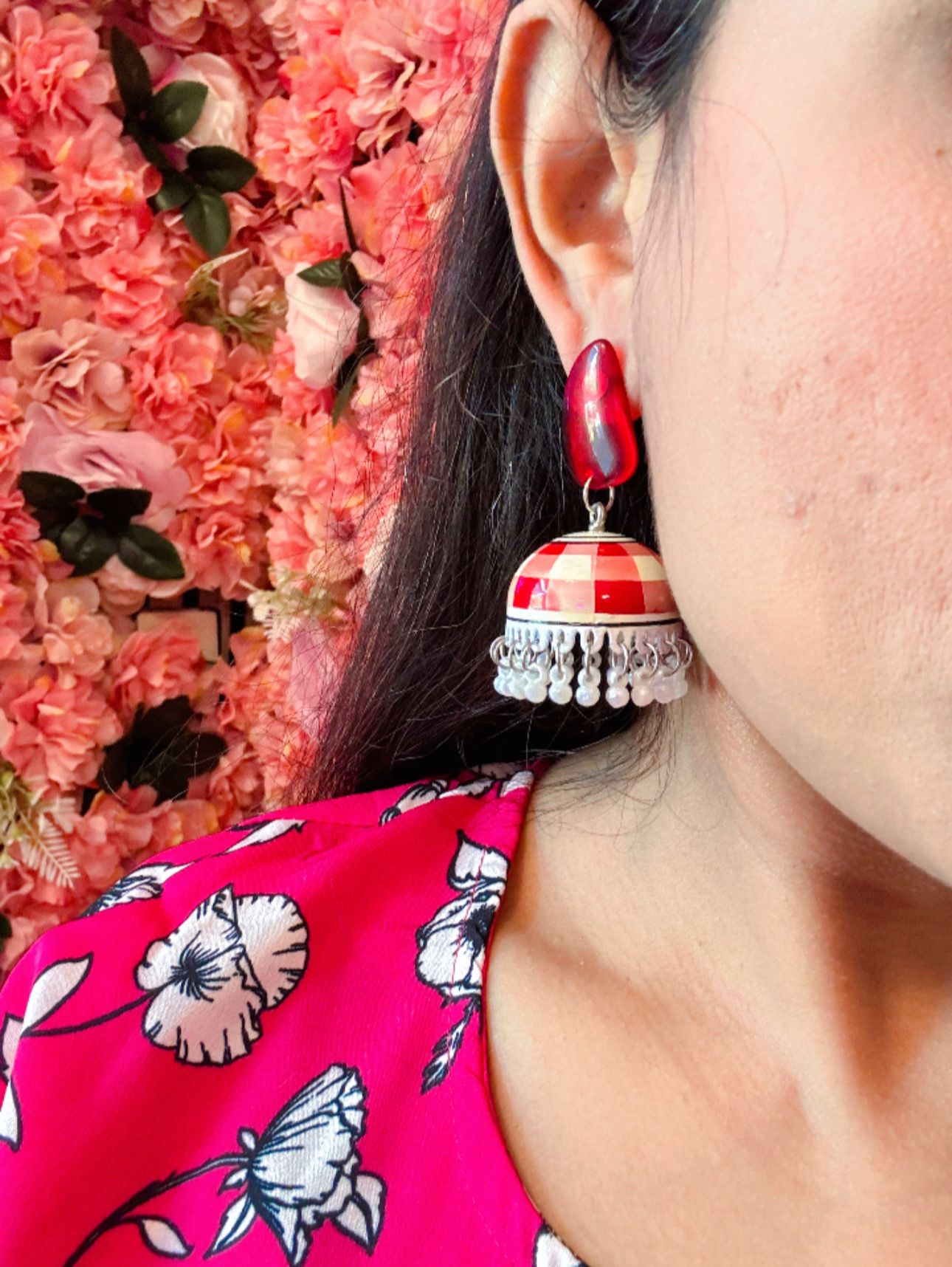 Indian Handpainted Earrings For Women in Germany