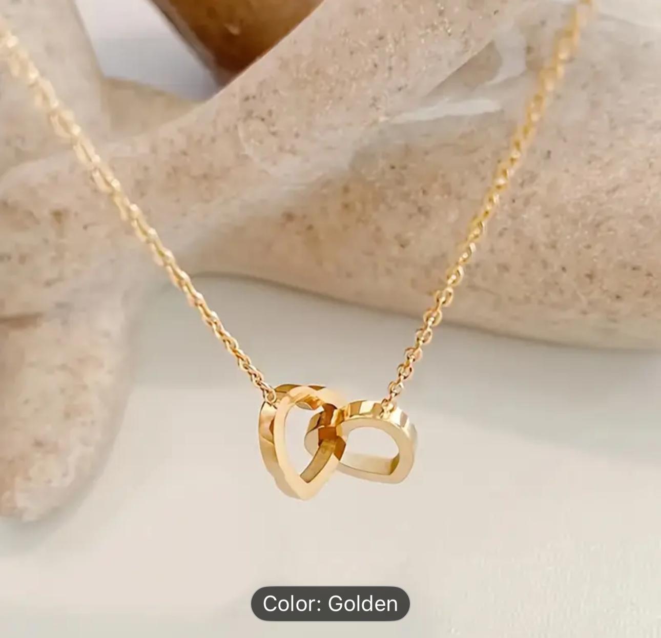 Linked Hearts Necklace / Stainless Steel in Germany