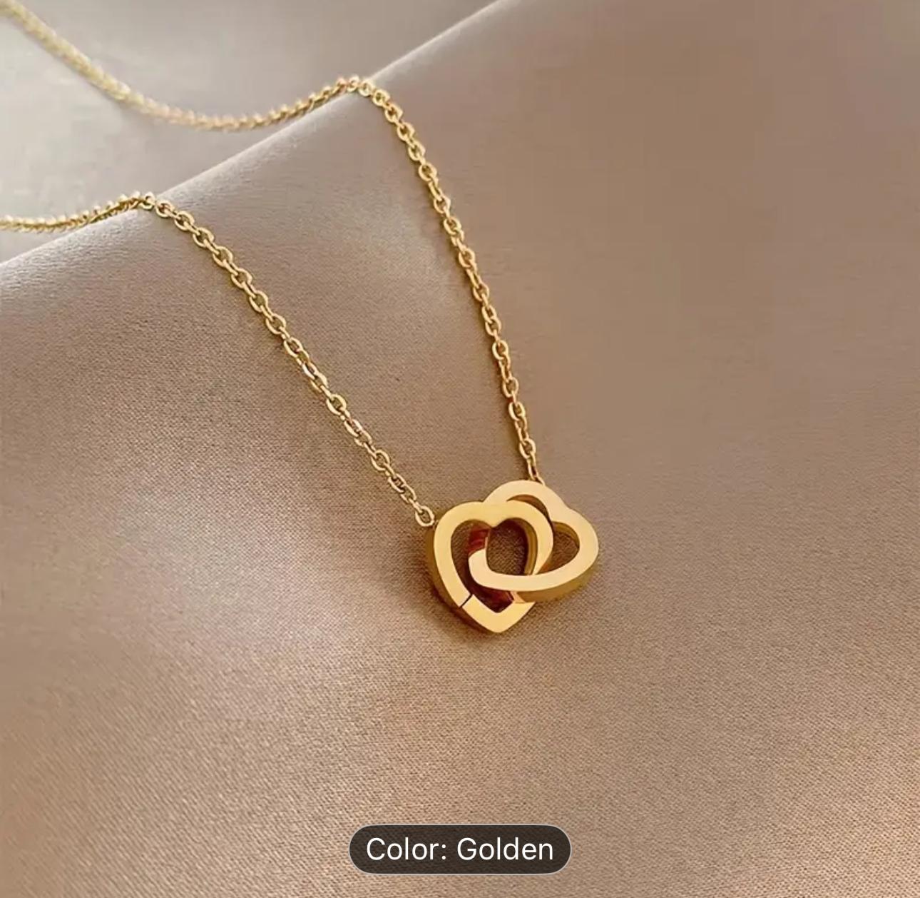 Linked Hearts Necklace / Stainless Steel in Germany