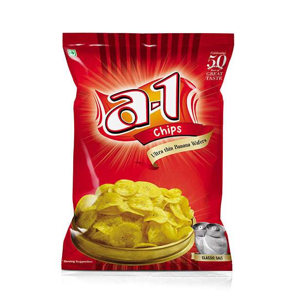 A1 Banana Chips wafers pouch 200g