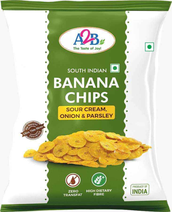 A2B Banana chips Sore flavour 100g