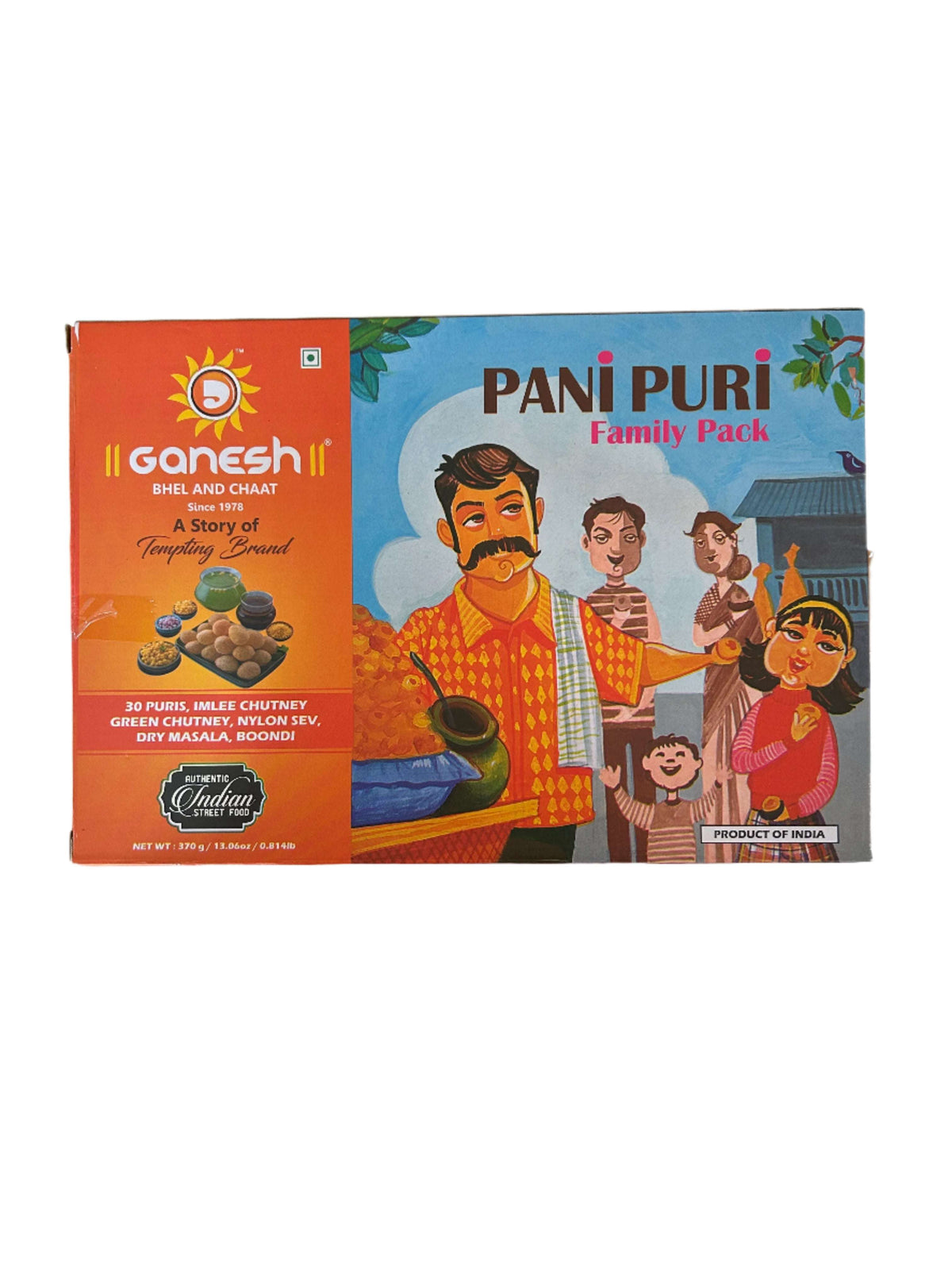 Ganesh Bhel Pani Puri Family pack 370g