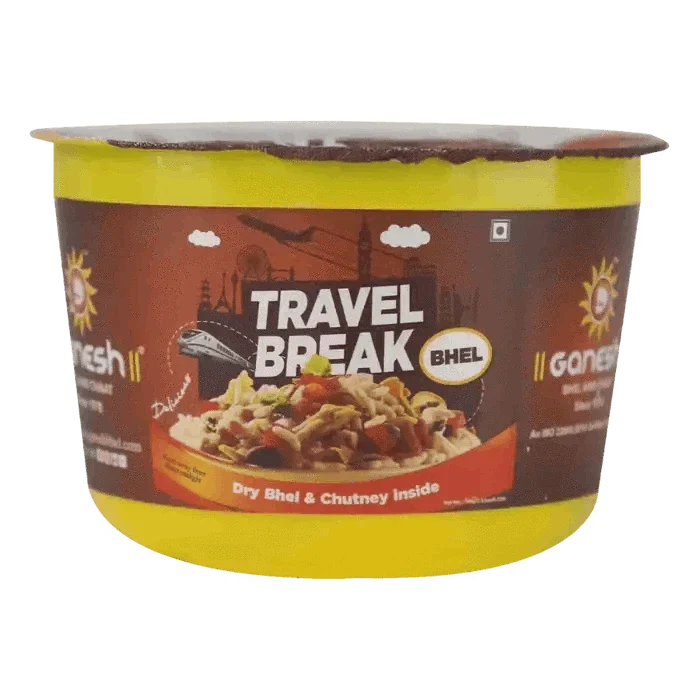 Ganesh Bhel Travel Pack ( Dry Bhel & chutney inside)