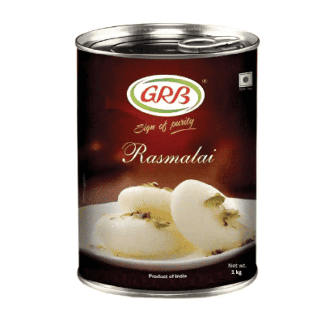 GRB Rasmalai 500g Tin (Ready to Eat)