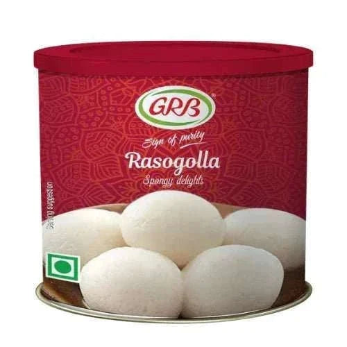 GRB Rasogolla 1kg Tin (Ready to Eat)