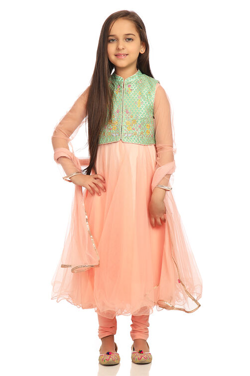 Peach Anarkali Suit-Set in Germany