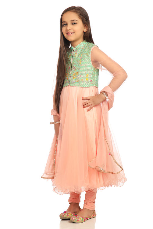 Peach Anarkali Suit-Set in Germany