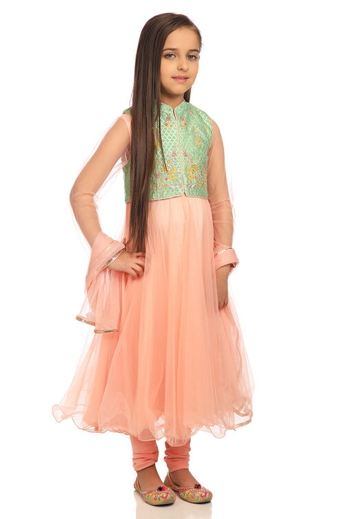 Peach Anarkali Suit-Set in Germany