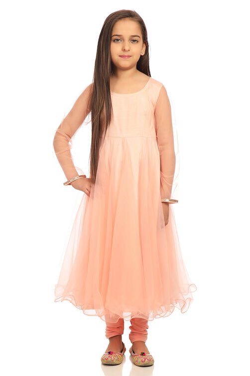 Peach Anarkali Suit-Set in Germany