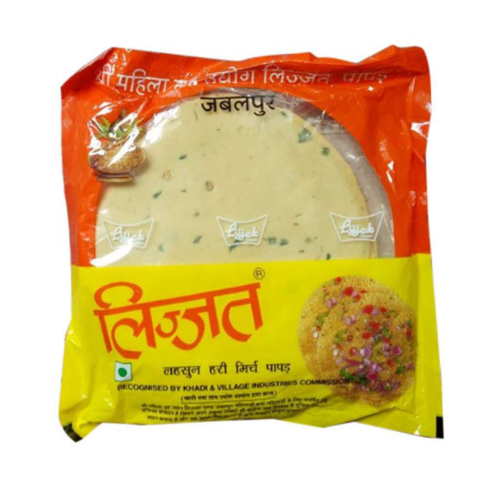 Lijjat Green Chilli Papad 200g