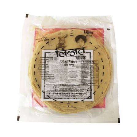 Lijjat Udad Papad with Black Pepper 200g