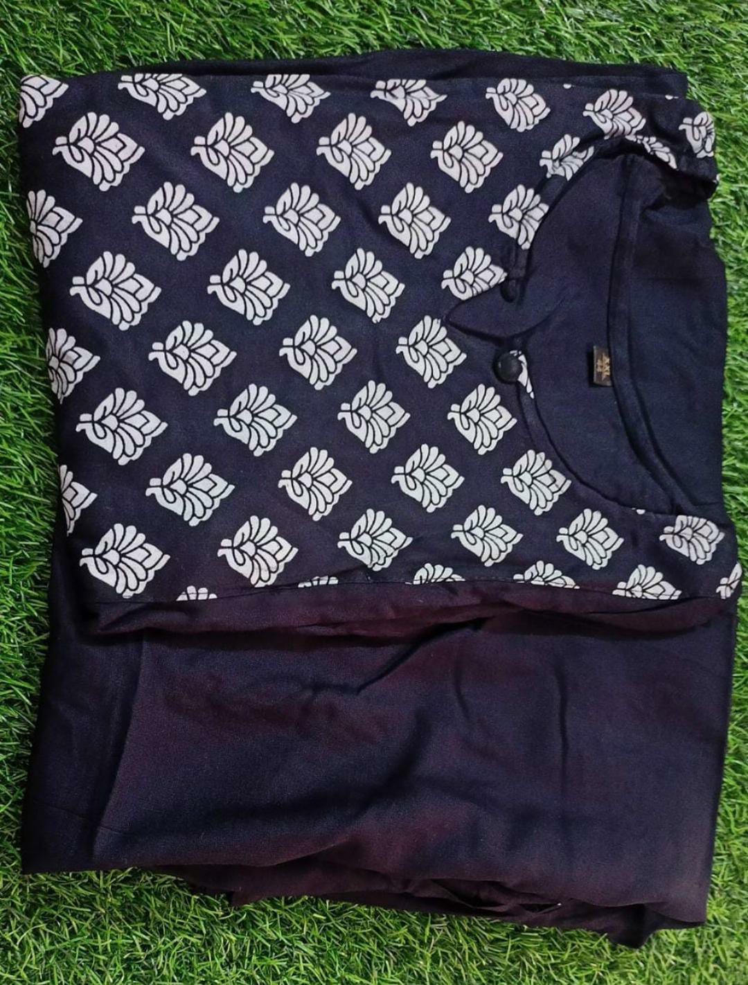 Schwarzer Jaipuri-Anzug (Indianer-Outfit)