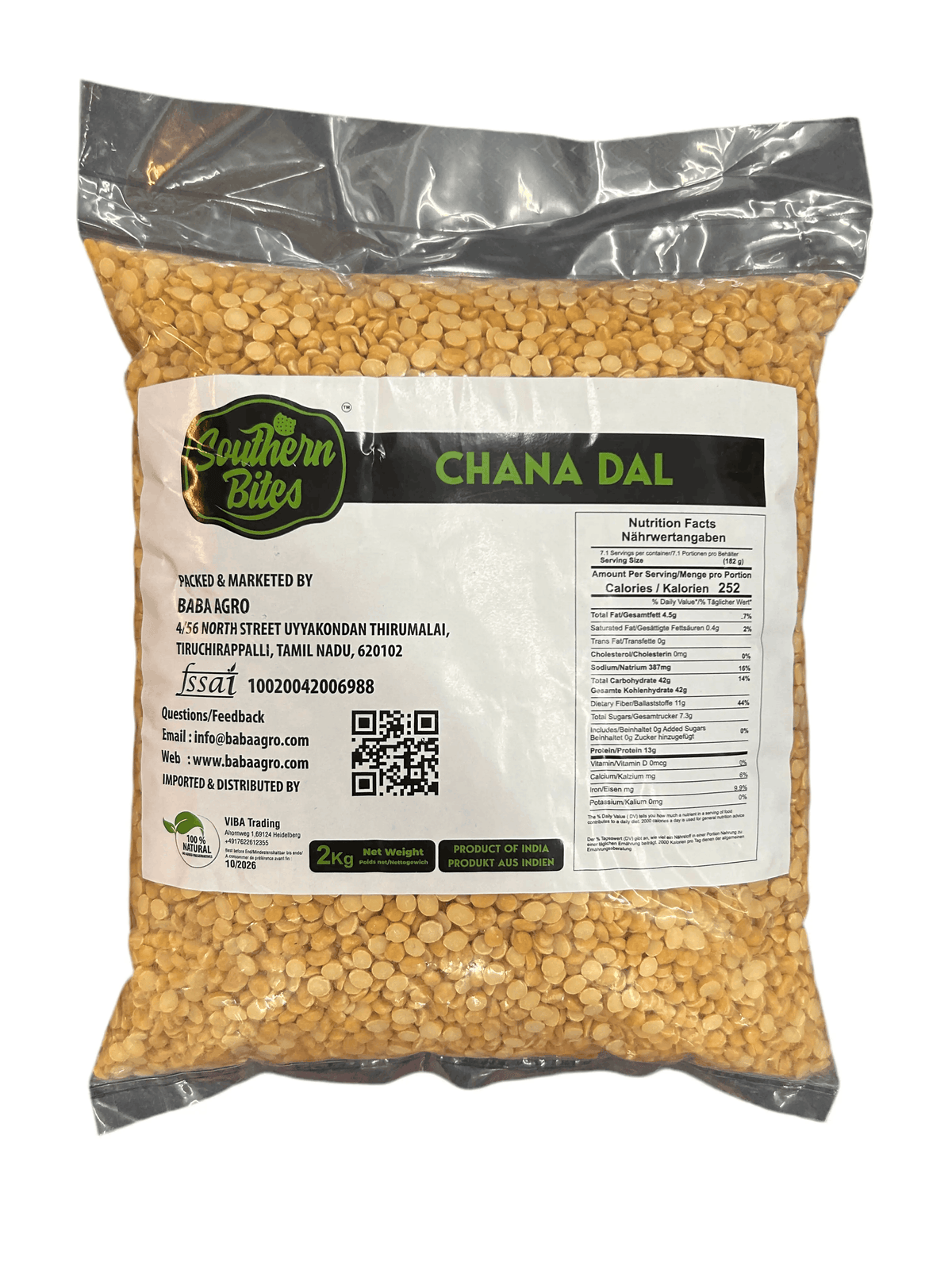 Southern Bites Premium Chana Dal 2kg