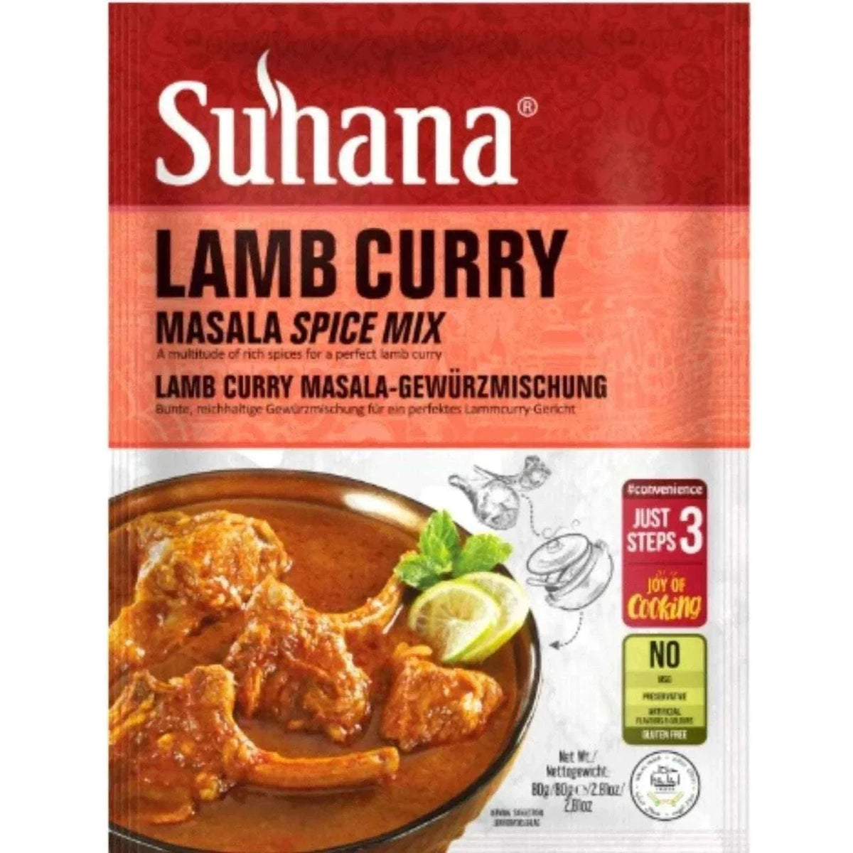 Suhana Lamb Curry Masala Spice Mix 80g