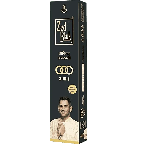 Zed Black Premium Incense Sticks 3 in 1 (Medium)