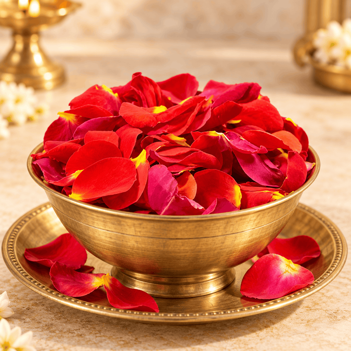 Button Rose Red Petals (125g)